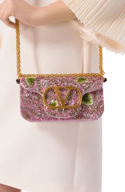 Сумка locò small VALENTINO розового цвета по цене 526500 руб., арт. 8W0B0K53/HVH, фото 2 Сумка locò small VALENTINO, арт. 8W0B0K53/HVH, фото 2
