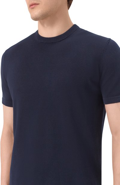 Хлопковый джемпер BOGNER темно-синего цвета по цене 23000 руб., арт. 88449503, фото 5 Хлопковый джемпер BOGNER, арт. 88449503, фото 5