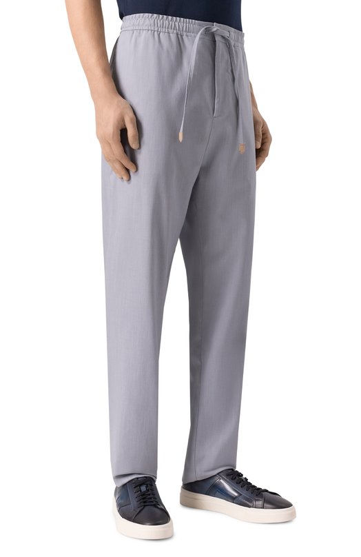 Брюки из лиоцелла и хлопка Canali U97003/AV04338 Серый  U97003/AV04338 Фото 3