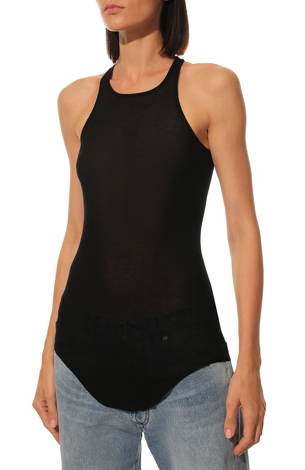 Майка из вискозы и шелка RICK OWENS, арт. RP01B4101/RC, фото 3