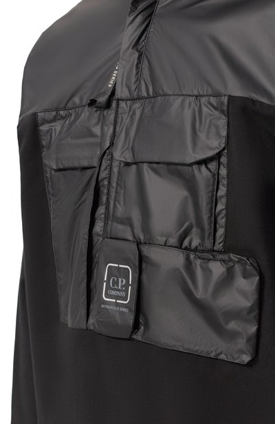 Хлопковый анорак C.P. COMPANY черного цвета по цене 49400 руб., арт. 21CLSS035A/006452M, фото 5 Хлопковый анорак C.P. COMPANY, арт. 21CLSS035A/006452M, фото 5