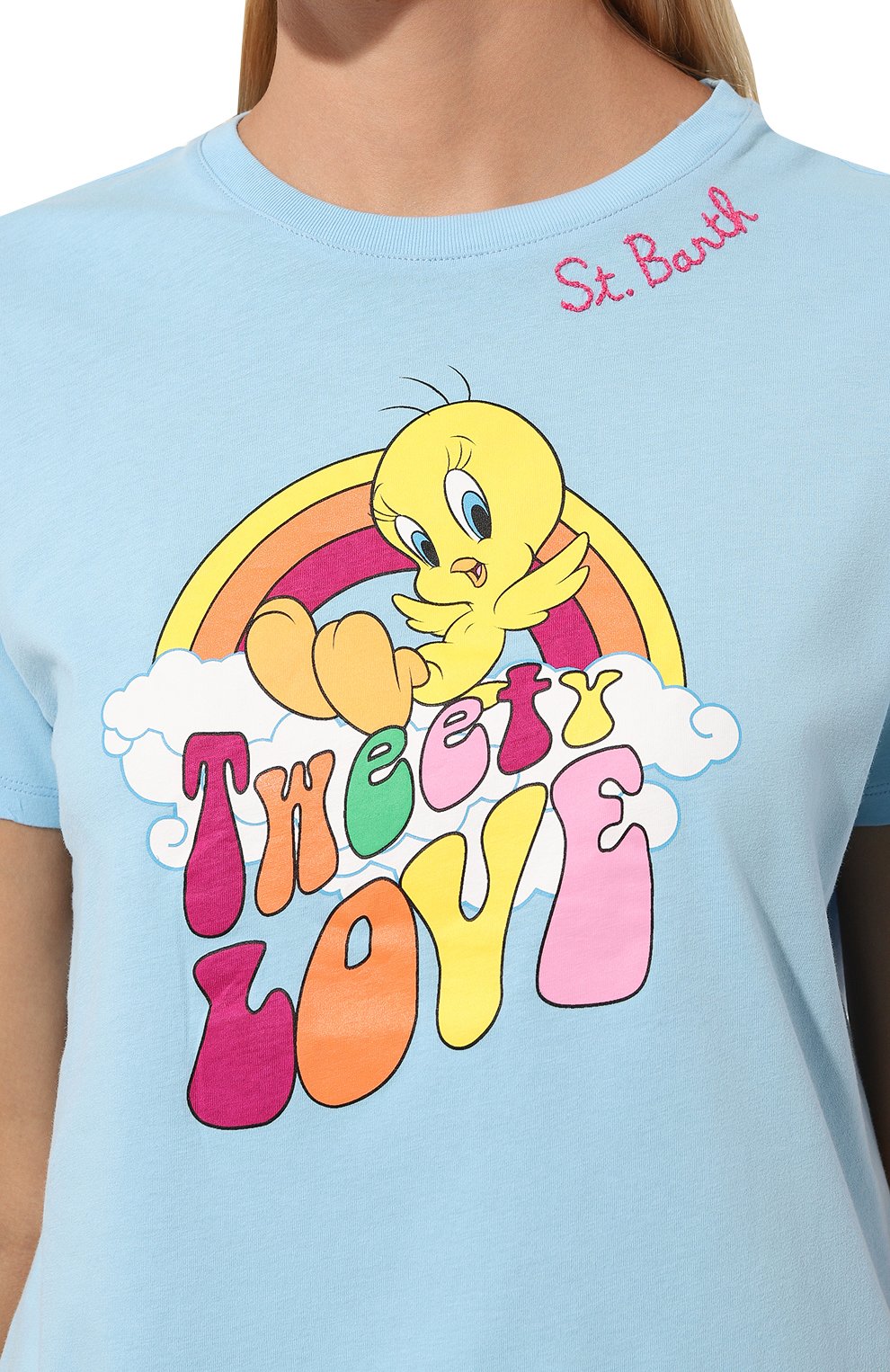 Хлопковая футболка mc2 saint barth x looney tunes MC2 SAINT BARTH, арт. STBW/EMILIE/04500D, фото 5