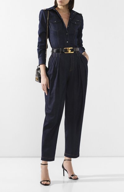 Джинсы DOLCE & GABBANA темно-синего цвета по цене 93550 руб., арт. FTBPDD/G899T, фото 2 Джинсы DOLCE & GABBANA, арт. FTBPDD/G899T, фото 2