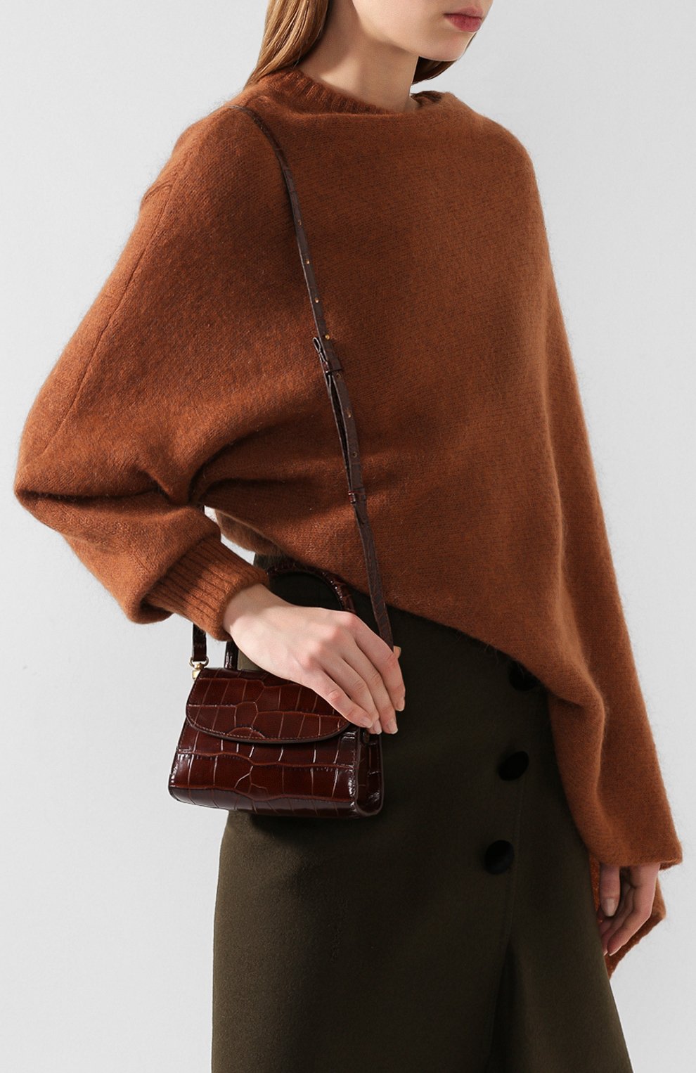 Сумка mini BY FAR коричневого цвета по цене 55150 руб., арт. 18FWMINANEDSMA, фото 5 Сумка mini BY FAR, арт. 18FWMINANEDSMA, фото 5