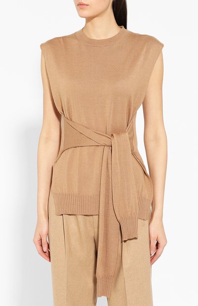 Жилет TELA бежевого цвета по цене 13800 руб., арт. A8 0147 07 T109, фото 3 Жилет TELA, арт. A8 0147 07 T109, фото 3