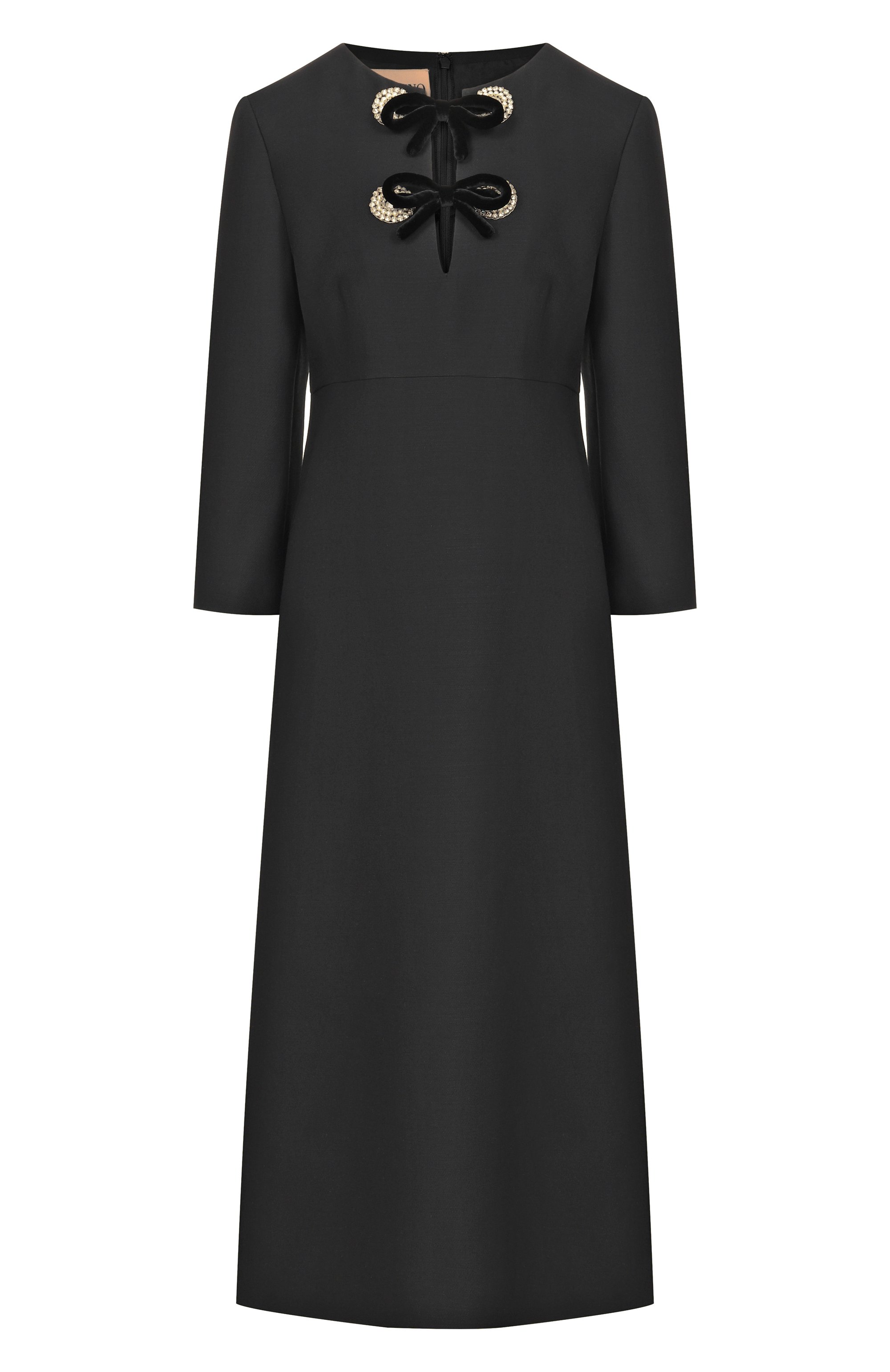 Платье из шерсти и шелка VALENTINO, арт. 8B3VAHF0/1CF, фото 1