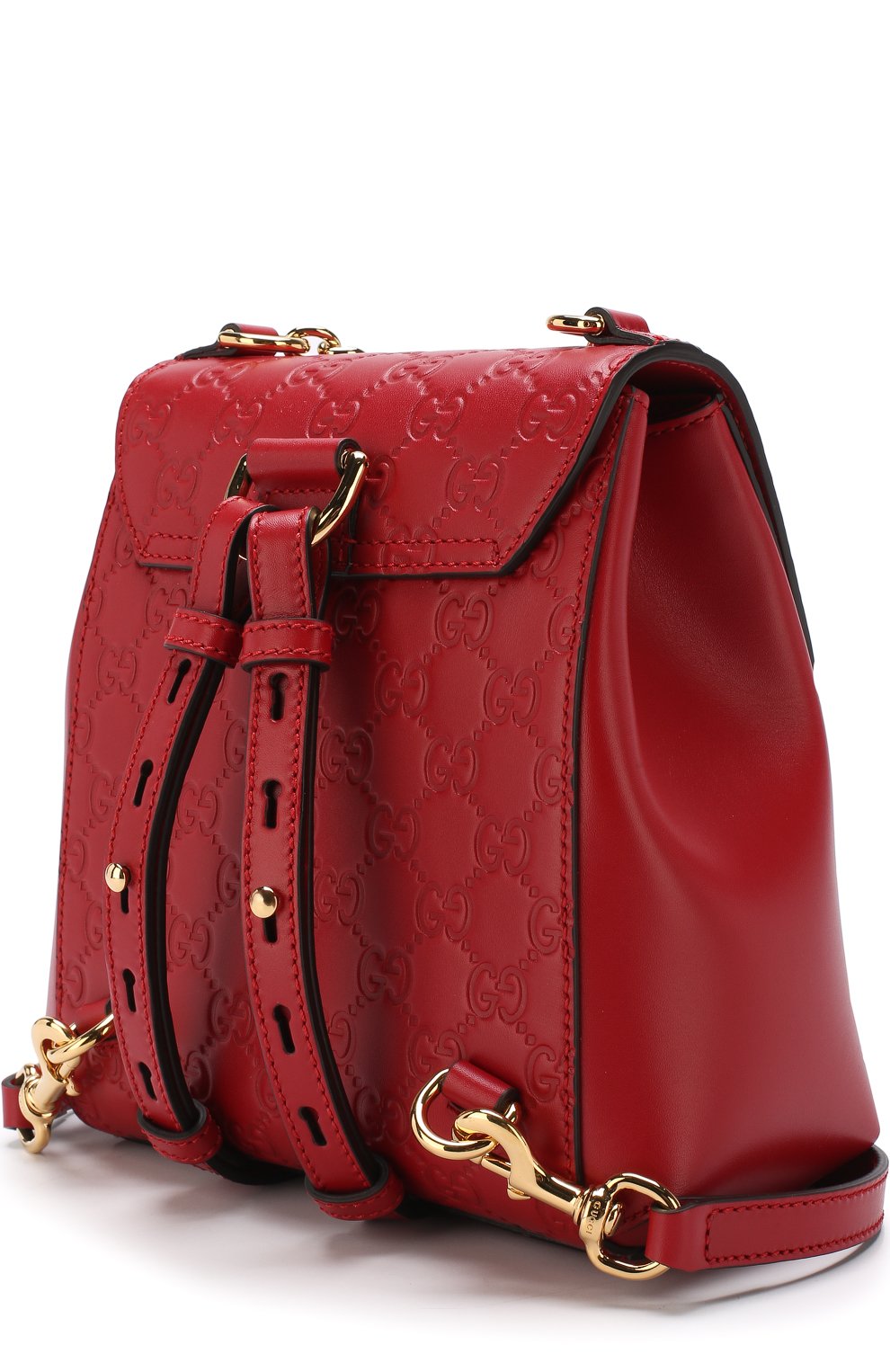 Рюкзак padlock signature GUCCI красного цвета по цене 238000 руб., арт. 498194/0DM1G, фото 3 Рюкзак padlock signature GUCCI, арт. 498194/0DM1G, фото 3