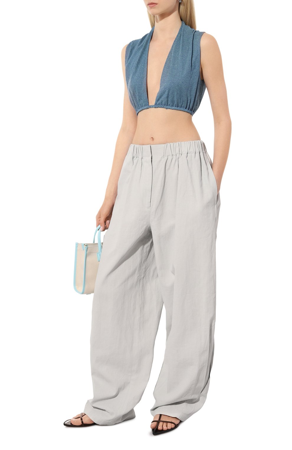 Топ изо льна и вискозы GIORGIO ARMANI, арт. GW000052/AF10115, фото 2