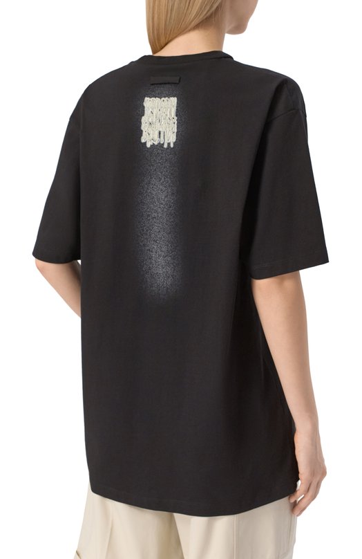 Хлопковая футболка Jean Paul Gaultier 25/34-F-TS118I-J090 Чёрный  25/34-F-TS118I-J090 Фото 4