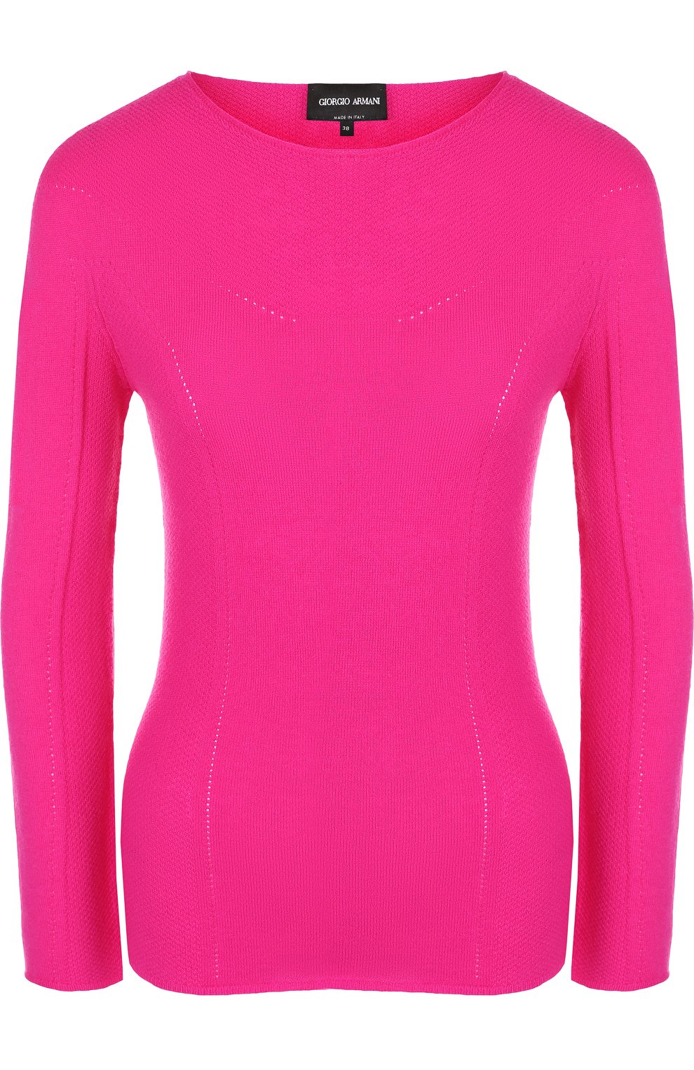 Однотонный пуловер из смеси шерсти и кашемира GIORGIO ARMANI, арт. 6ZAM21/AM27Z, фото 1
