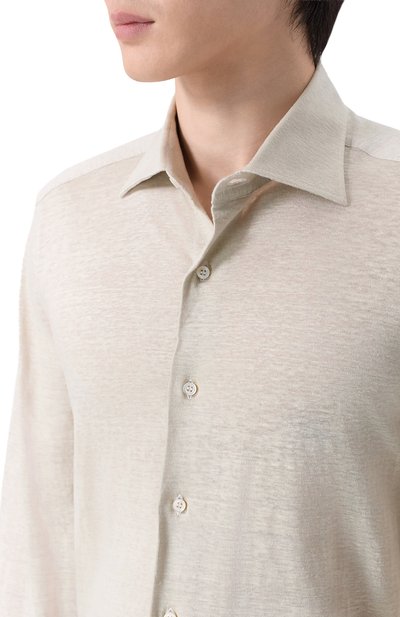 Льняная рубашка MVST, арт. SLIM/GABRIELLE/R0UND/800-JERSEY, фото 5