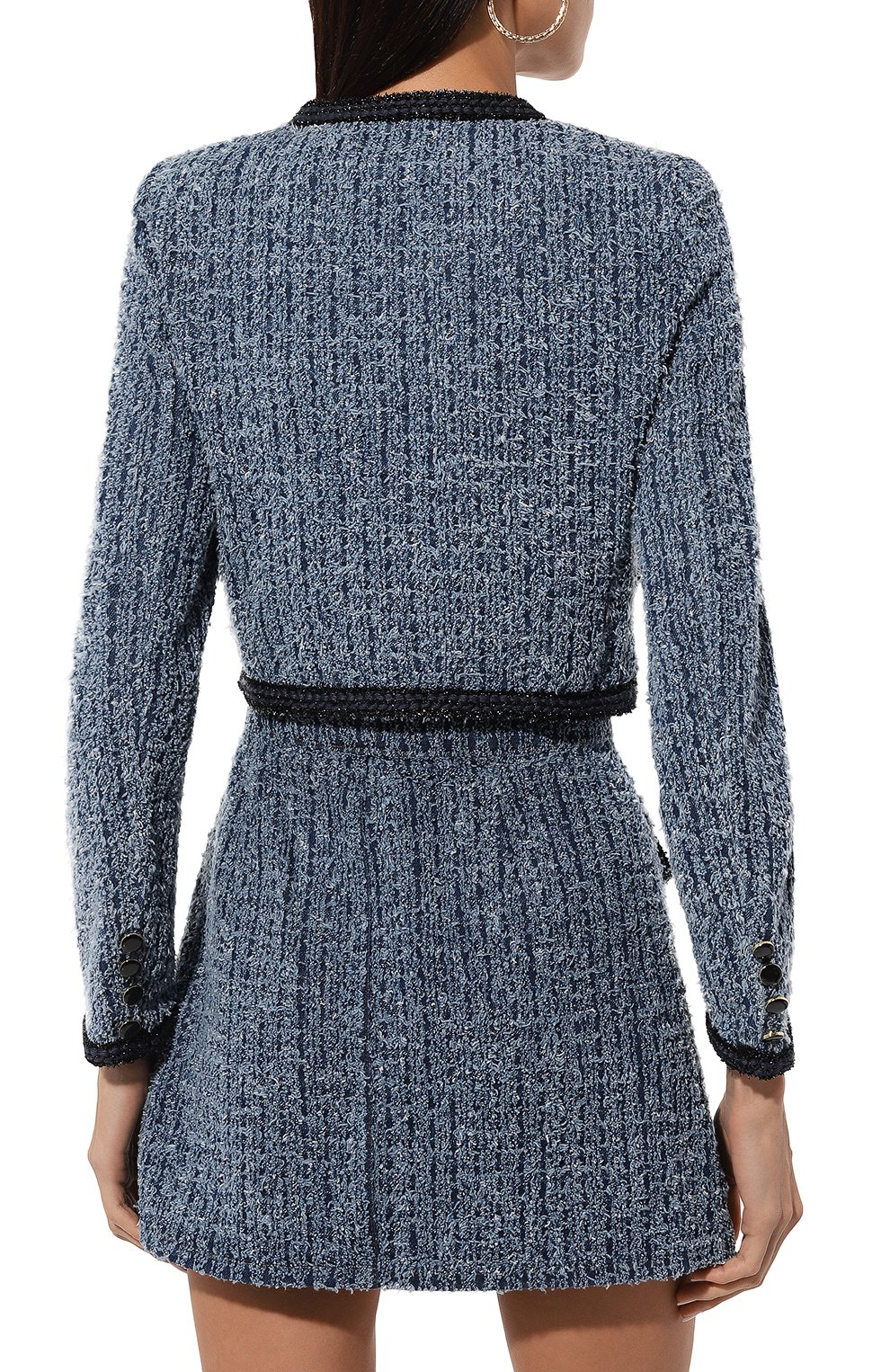 Джинсовый жакет SELF-PORTRAIT, арт. PF24-826J-BL, фото 4