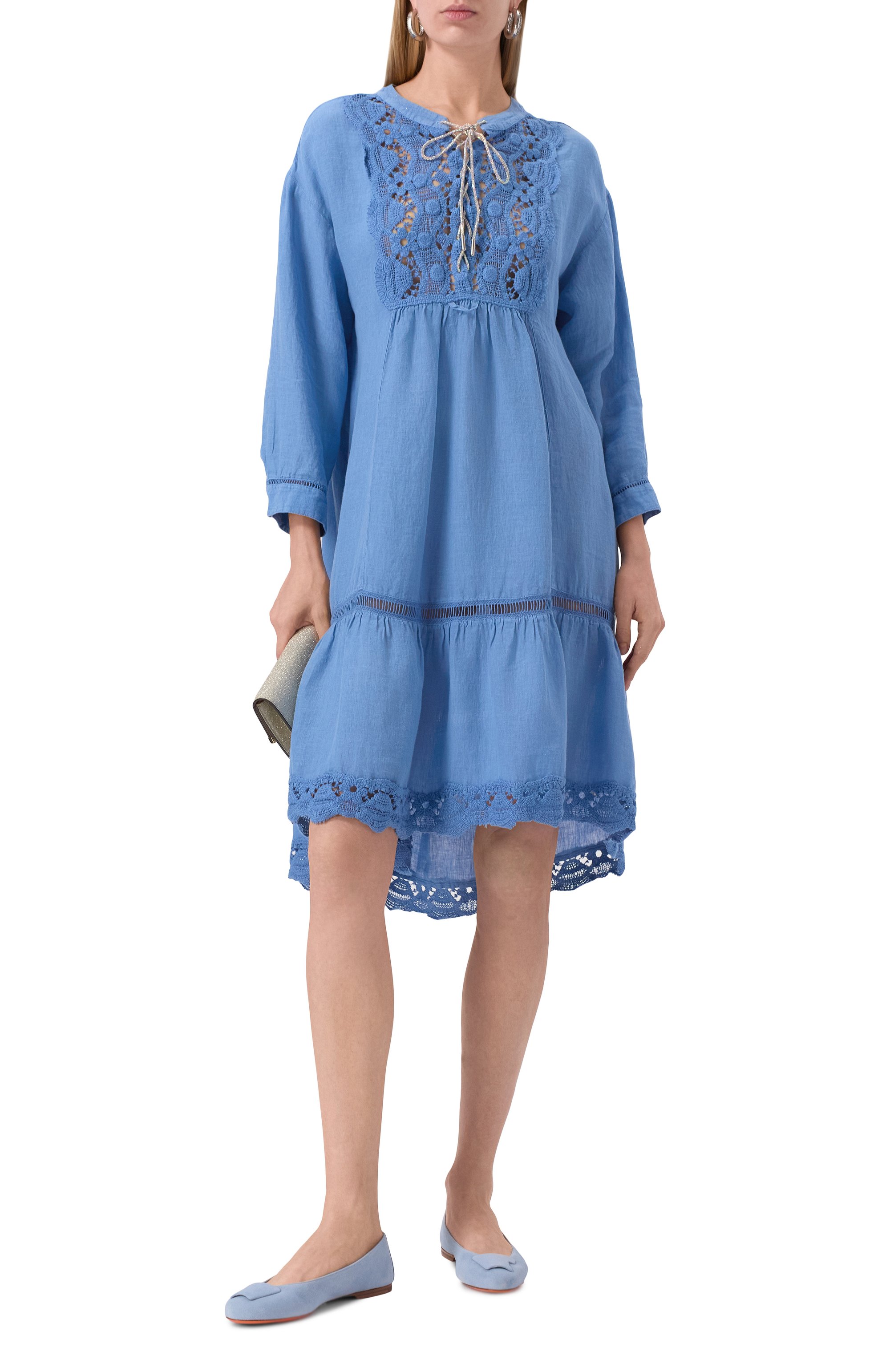 Замшевые балетки SANTONI, арт. WAAG71441KA1TMGD, фото 2