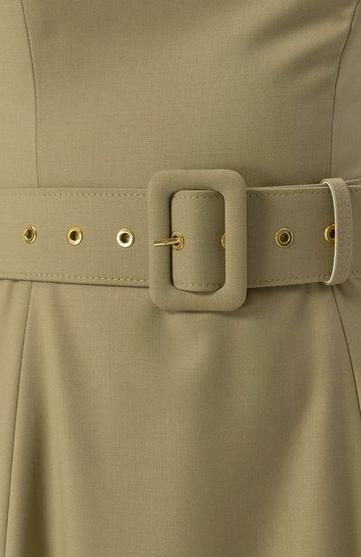 Шерстяное платье OLOLOL хаки цвета по цене 85000 руб., арт. OLD294B/2105.506/S25, фото 5 Шерстяное платье OLOLOL, арт. OLD294B/2105.506/S25, фото 5