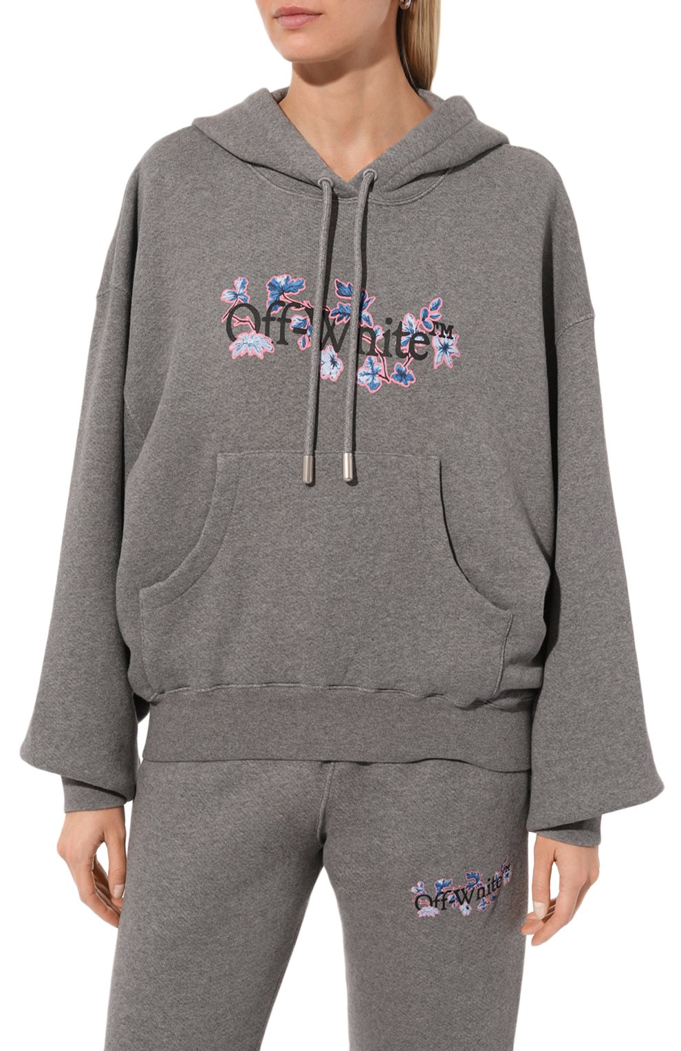 Хлопковое худи OFF-WHITE, арт. 0WBB058F24FLE003, фото 3