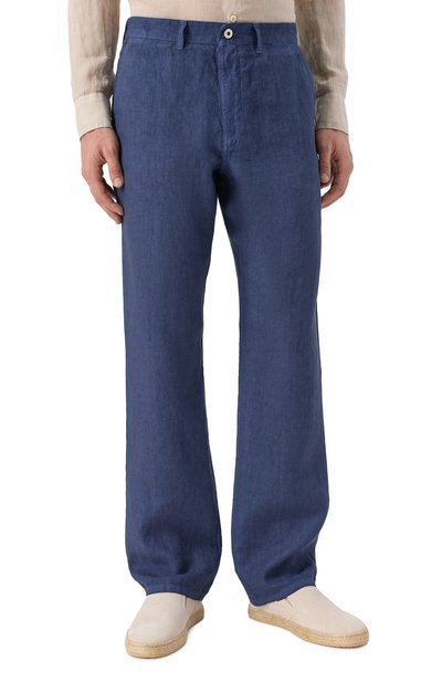 Льняные брюки 120% LINO, арт. 32ALIM29PQ/0476/S00, фото 3