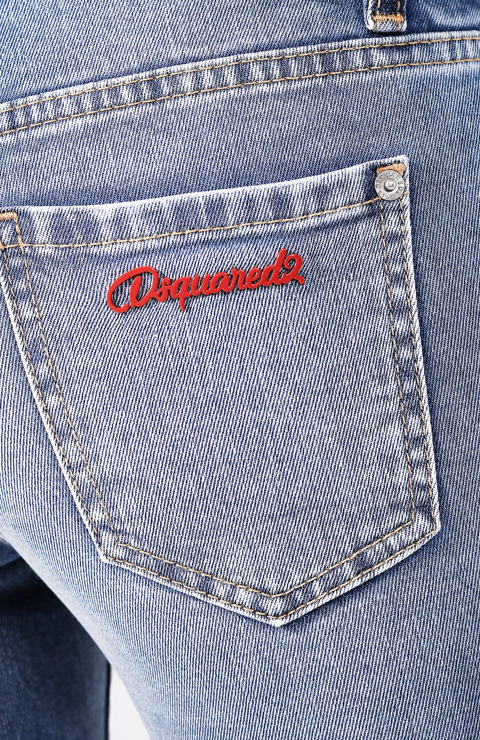 Джинсы DSQUARED2 темно-синего цвета по цене 36550 руб., арт. S75LB0301/S30595, фото 5 Джинсы DSQUARED2, арт. S75LB0301/S30595, фото 5