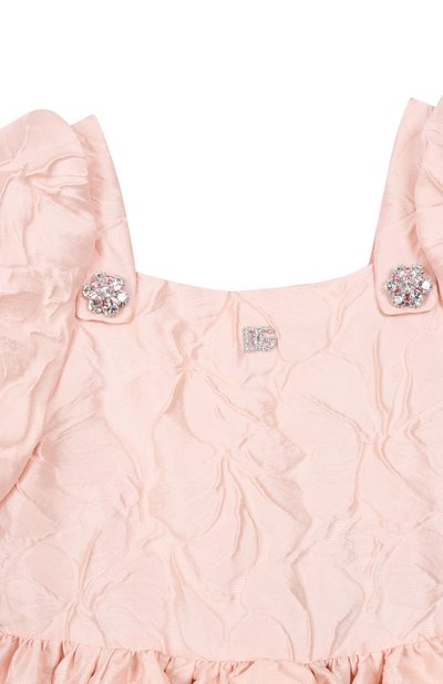 Платье DOLCE & GABBANA светло-розового цвета по цене 187500 руб., арт. L54DP6/HJMQ0, фото 3 Платье DOLCE & GABBANA, арт. L54DP6/HJMQ0, фото 3
