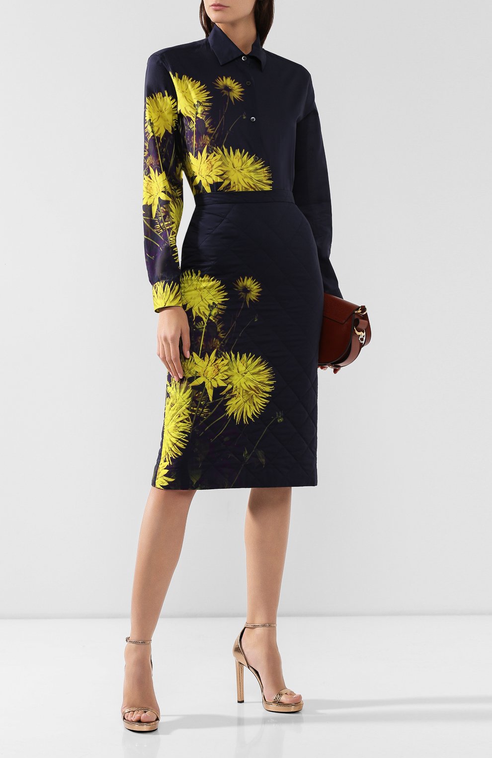 Стеганая юбка DRIES VAN NOTEN желтого цвета по цене 31750 руб., арт. 192-30815-8537, фото 2 Стеганая юбка DRIES VAN NOTEN, арт. 192-30815-8537, фото 2