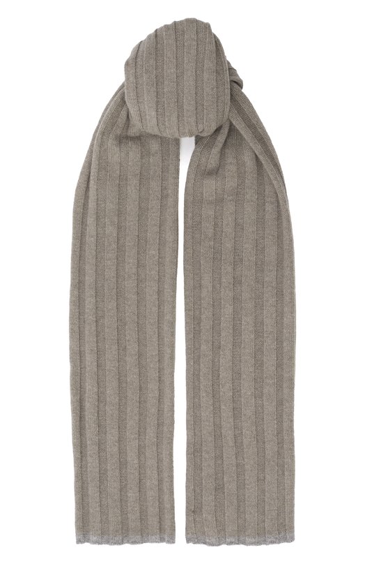 Кашемировый шарф Brunello Cucinelli M2240819 Серый M2240819