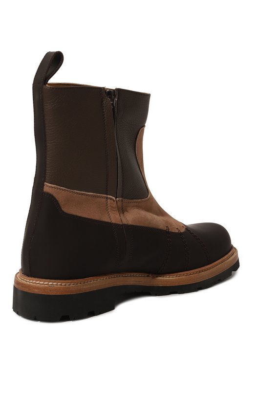 Комбинированные полусапоги Andrea Ventura Firenze Коричневый, фото 5