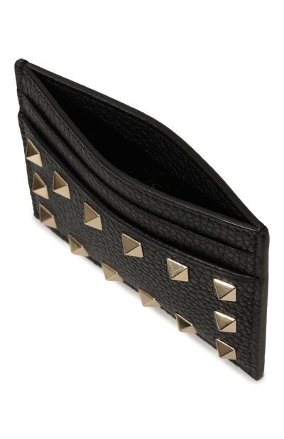 Кожаный футляр для кредитных карт VALENTINO черного цвета по цене 28050 руб., арт. 5W2P0486/VSH, фото 3 Кожаный футляр для кредитных карт VALENTINO, арт. 5W2P0486/VSH, фото 3