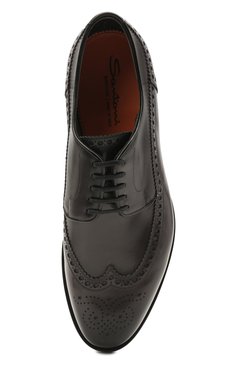 Кожаные дерби SANTONI, арт. MCC017026MC3HVVDG60, фото 1