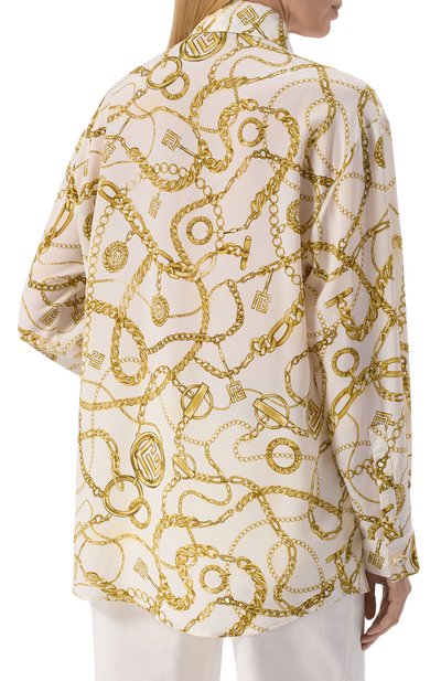 Шелковая рубашка BALMAIN, арт. FF1HS435/SF00, фото 4