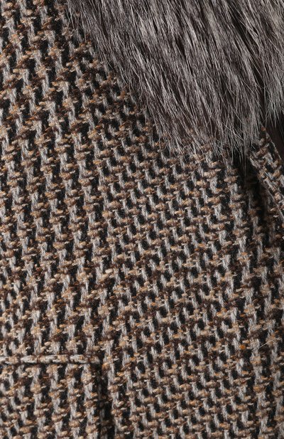 Пальто из смеси кашемира и шерсти KITON, арт. D48625K06954, фото 5