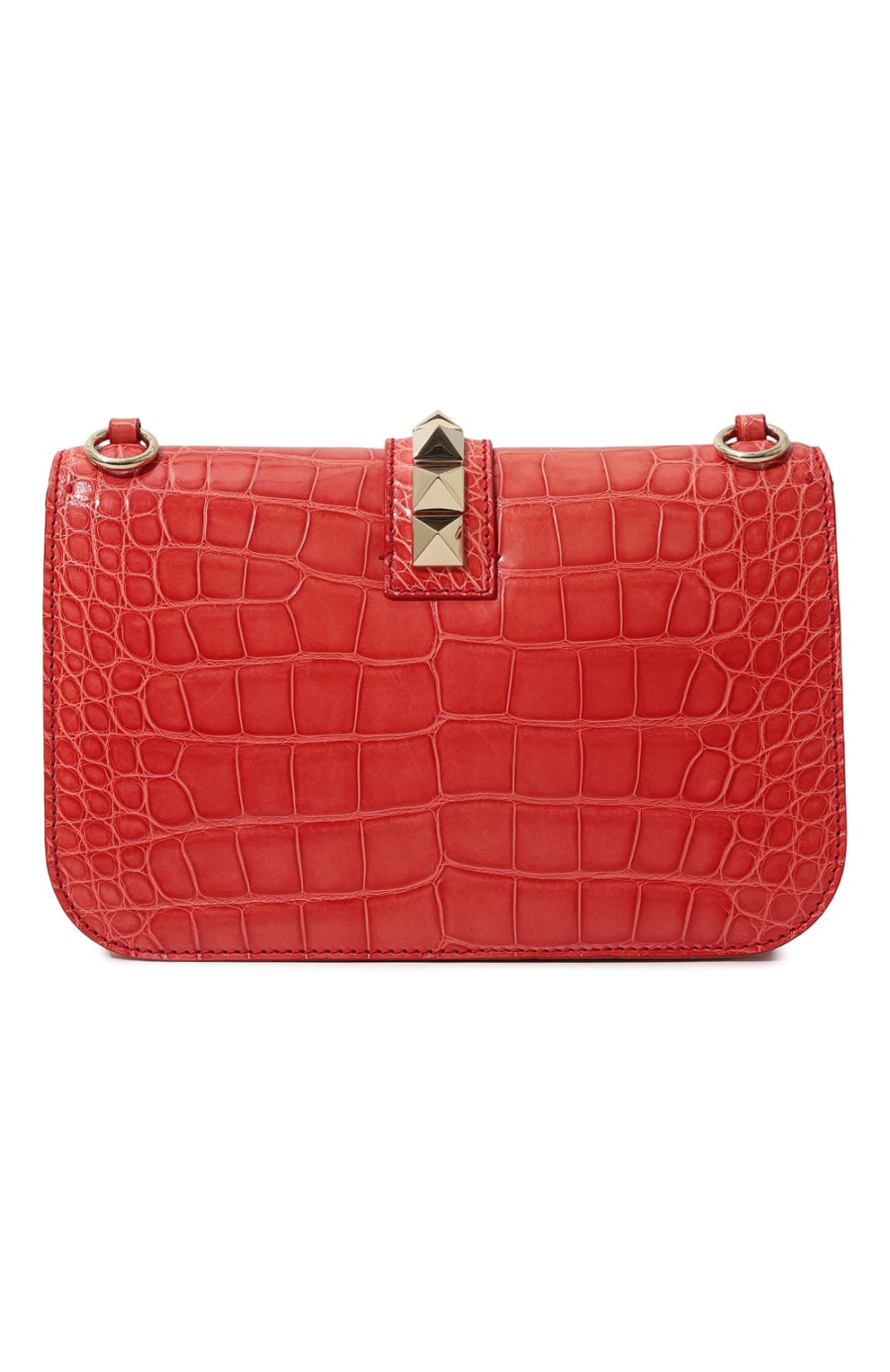 Сумка glam lock medium из кожи крокодила VALENTINO, арт. KW2B0398/C0D, фото 6