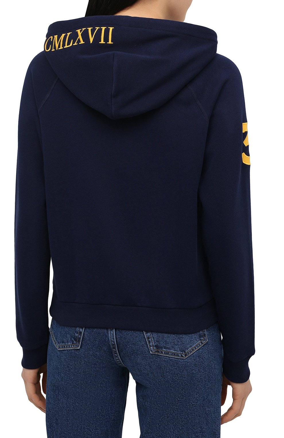 Хлопковое худи POLO RALPH LAUREN темно-синего цвета по цене 18800 руб., арт. 211792456, фото 4 Хлопковое худи POLO RALPH LAUREN, арт. 211792456, фото 4