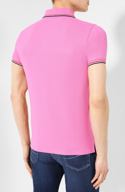 Хлопковое поло MONCLER, арт. E1-091-83456-00-84556, фото 4