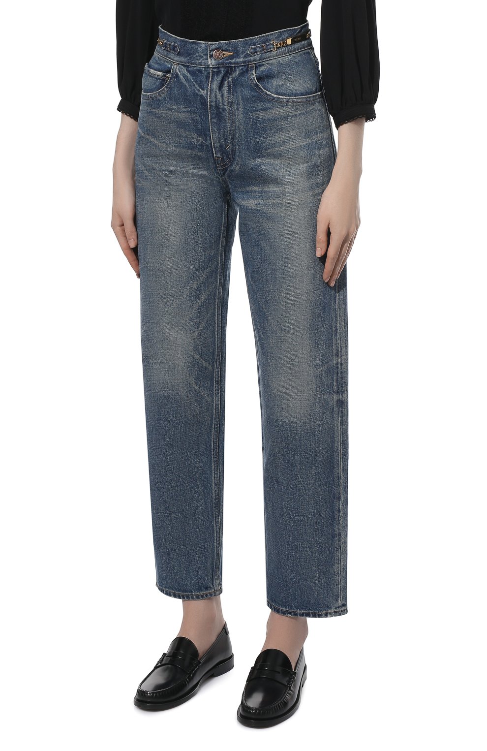 Джинсы CELINE синего цвета по цене 89950 руб., арт. 2N647930F, фото 3 Джинсы CELINE, арт. 2N647930F, фото 3