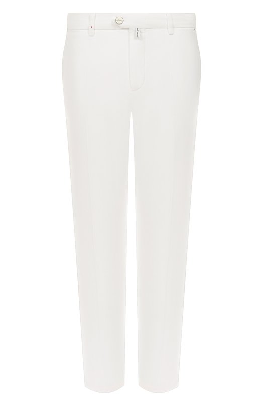 Хлопковые брюки Kiton UFPPERK0100H21 Белый UFPPERK0100H21