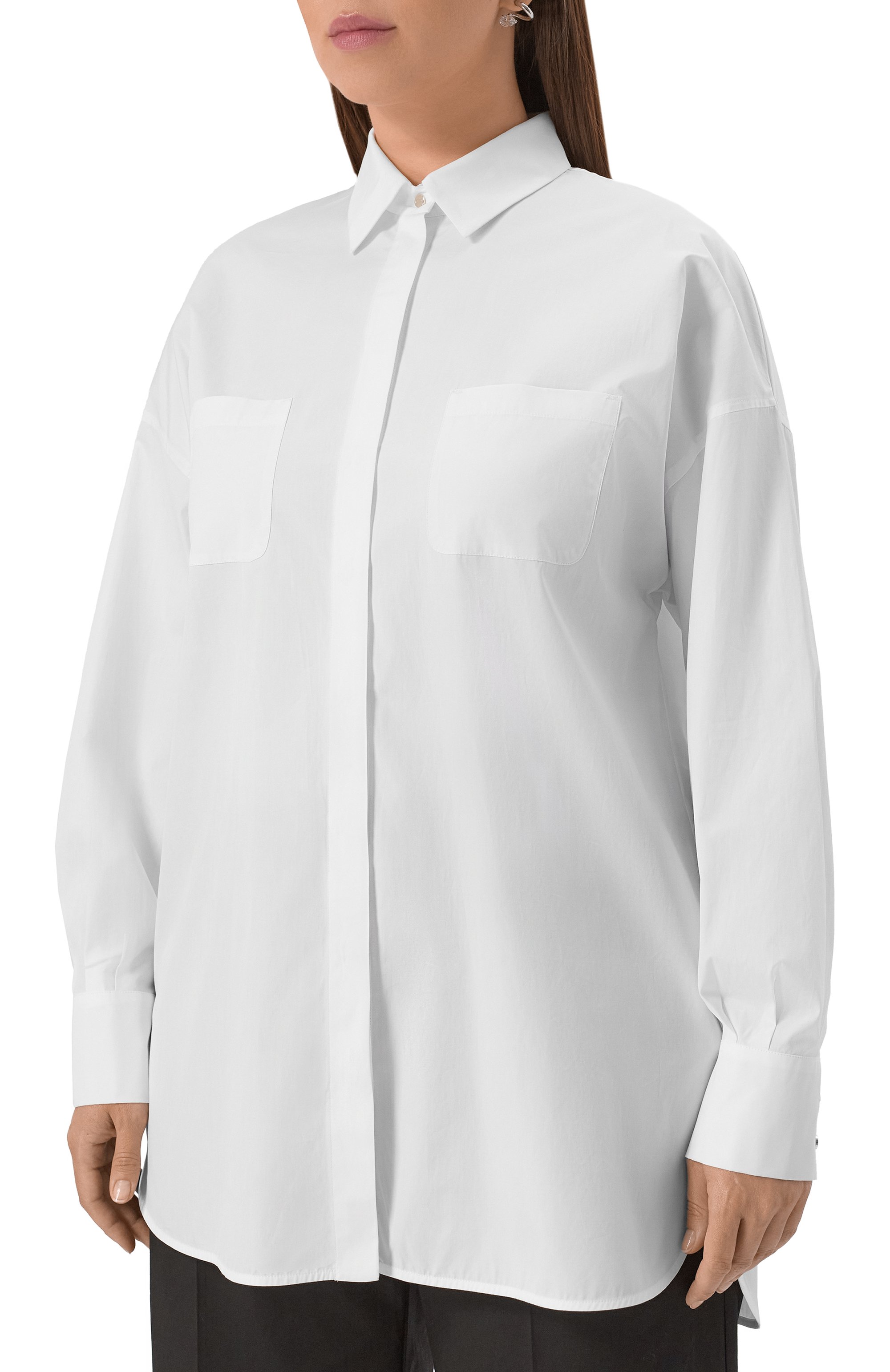 Хлопковая рубашка MAX MARA STUDIO, арт. 0DIN0, фото 3