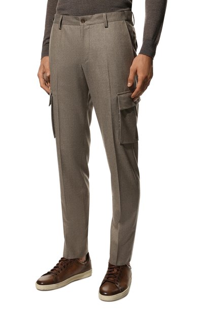 Шерстяные брюки-карго CORNELIANI, арт. 904L02-2818111/00, фото 3