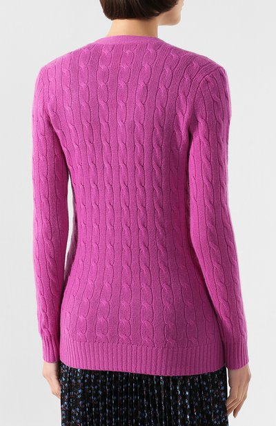 Кашемировый кардиган POLO RALPH LAUREN фуксия цвета по цене 43150 руб., арт. 211781975, фото 4 Кашемировый кардиган POLO RALPH LAUREN, арт. 211781975, фото 4