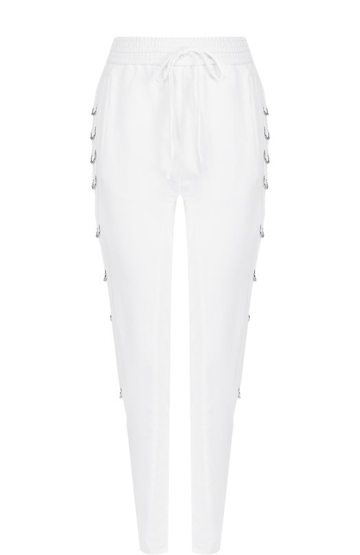 Однотонные хлопковые брюки-скинни Roque