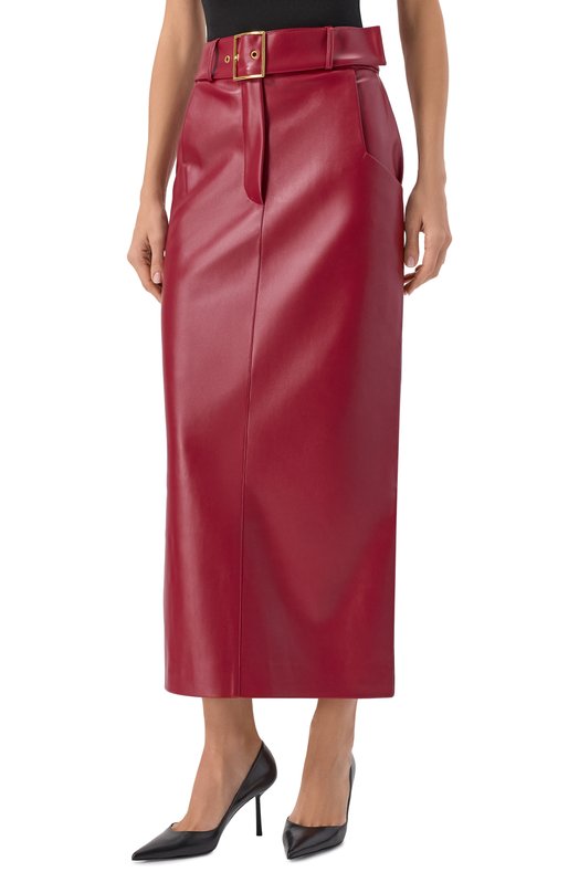 Юбка ROWEN ROSE SKR_RR179_L_B/EC0 LEATHER Бордовый  SKR_RR179_L_B/EC0 LEATHER Фото 3