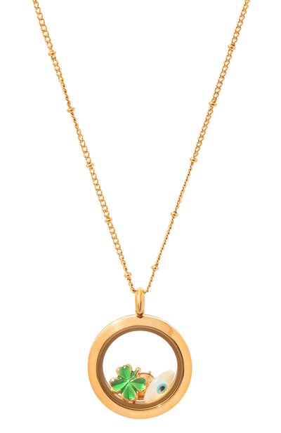 Кулон на цепочке HYPSO, арт. L0CKET MEDIUM 3 CHARMS G0LD C0L0R, фото 3