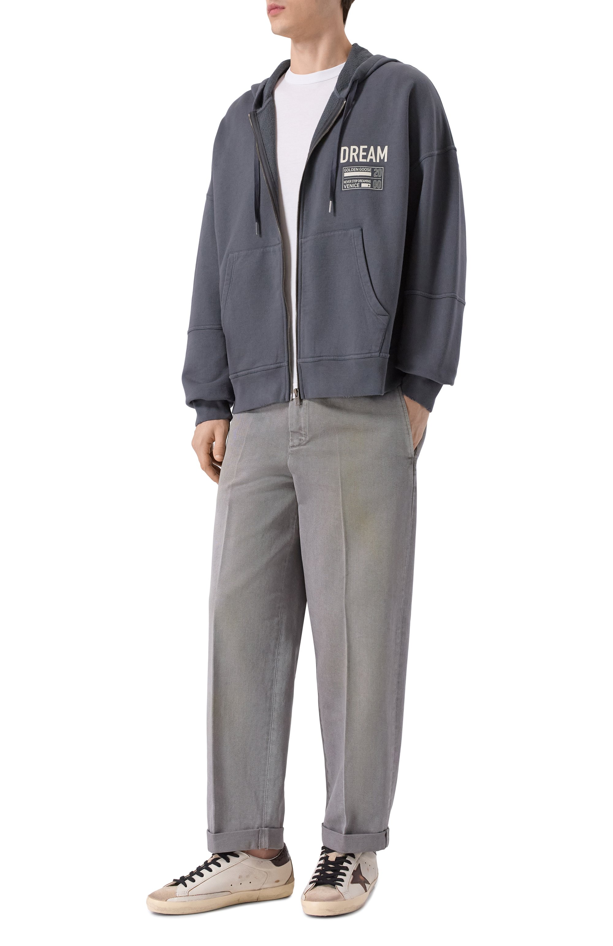 Кожаные кеды super-star GOLDEN GOOSE DELUXE BRAND, арт. GMF00102.F007553, фото 2