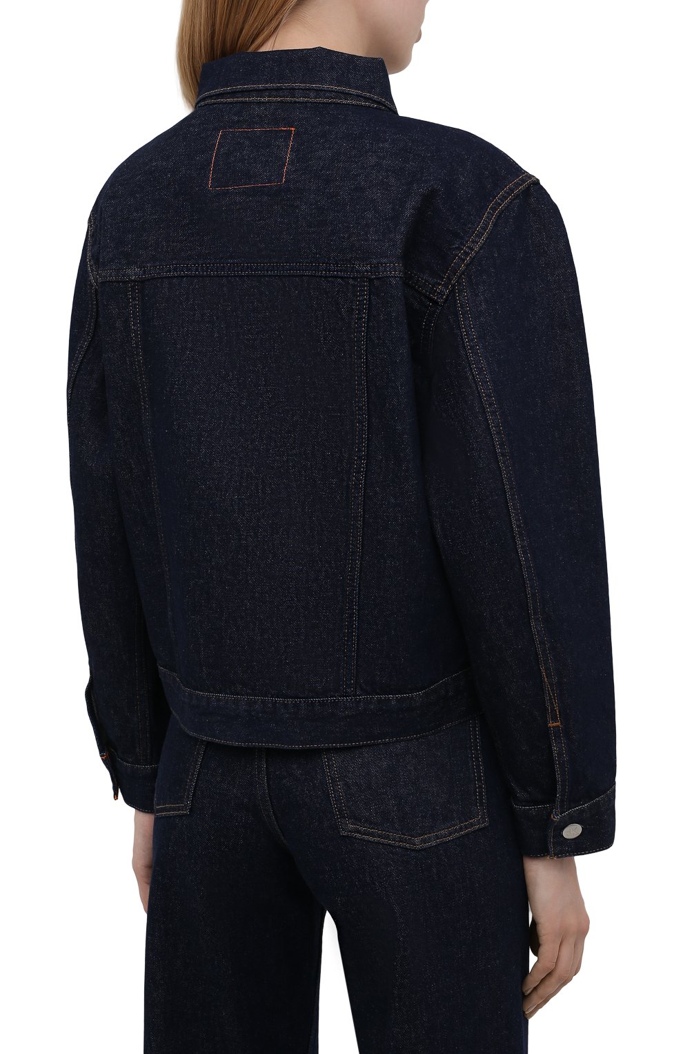 Джинсовая куртка HERON PRESTON FOR CALVIN KLEIN темно-синего цвета по цене 27750 руб., арт. K20K203541, фото 4 Джинсовая куртка HERON PRESTON FOR CALVIN KLEIN, арт. K20K203541, фото 4