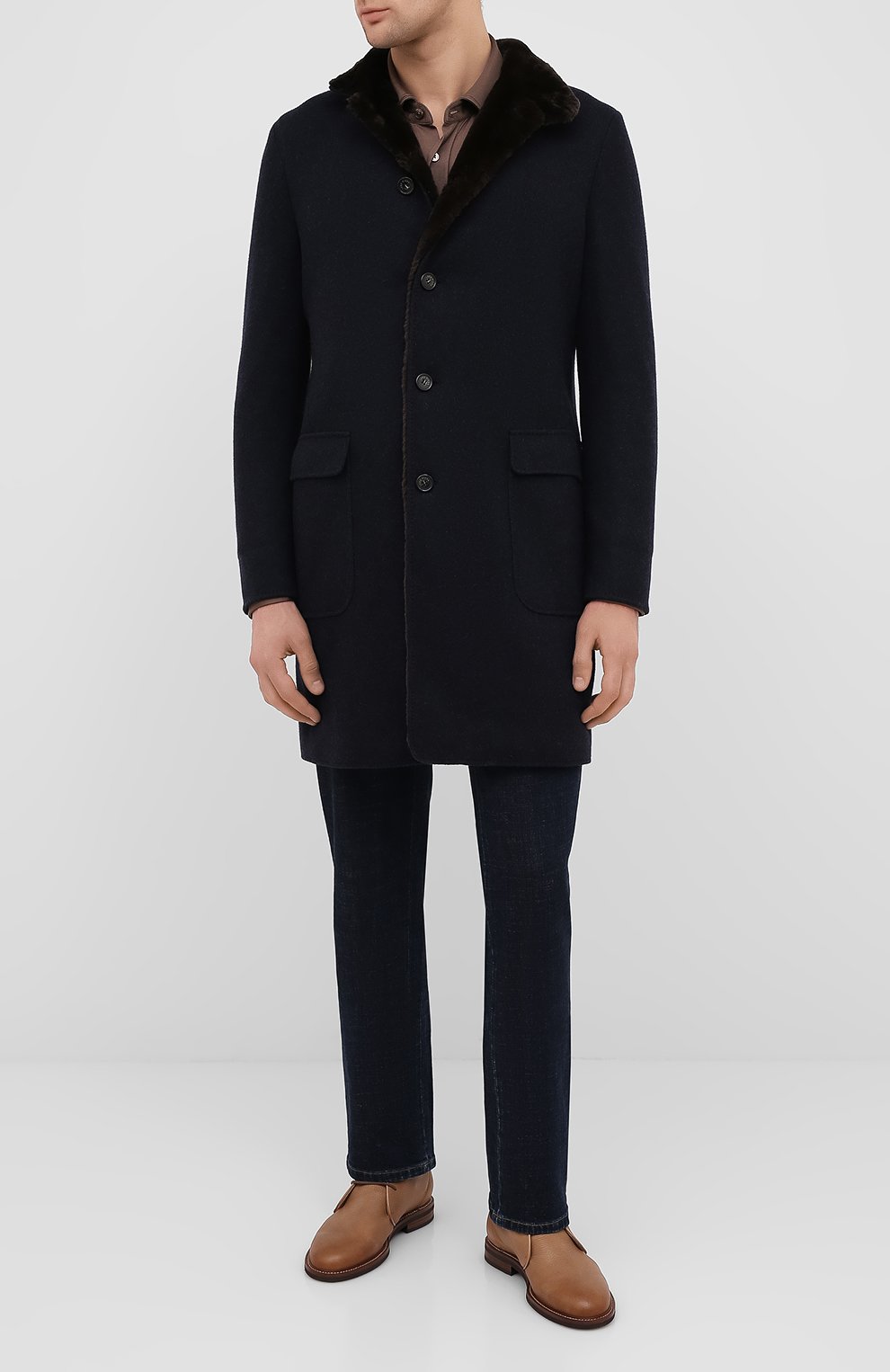 Кашемировое пальто с подкладкой из нутрии LORO PIANA, арт. FAF4118, фото 2