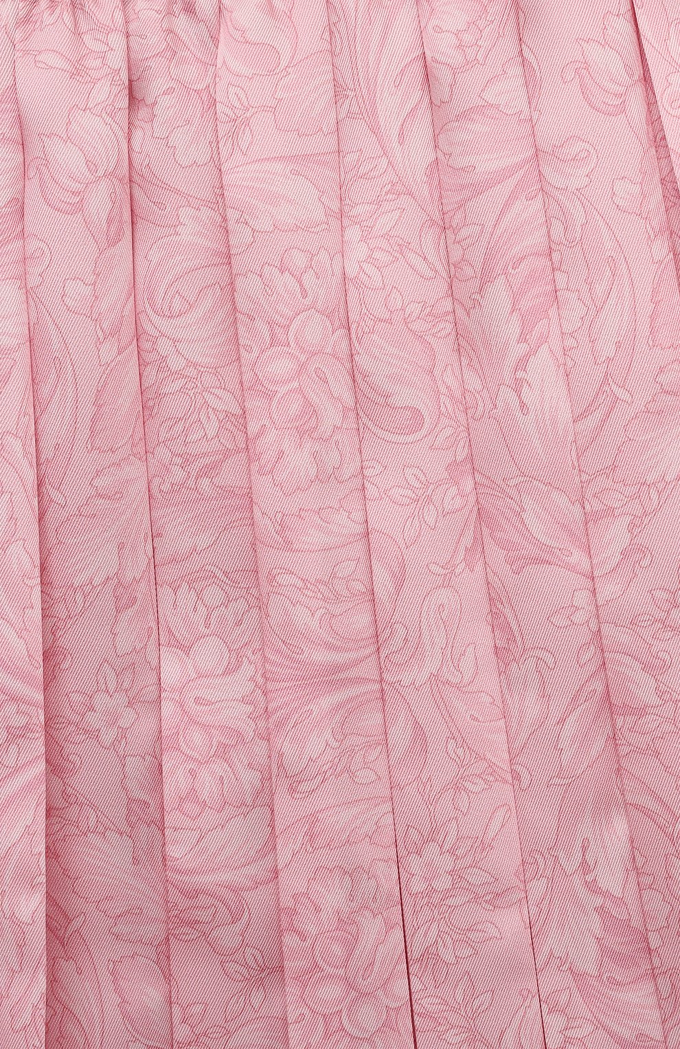 Плиссированная юбка VERSACE розового цвета по цене 27450 руб., арт. 1000240/1A08435/4A-6A, фото 3 Плиссированная юбка VERSACE, арт. 1000240/1A08435/4A-6A, фото 3