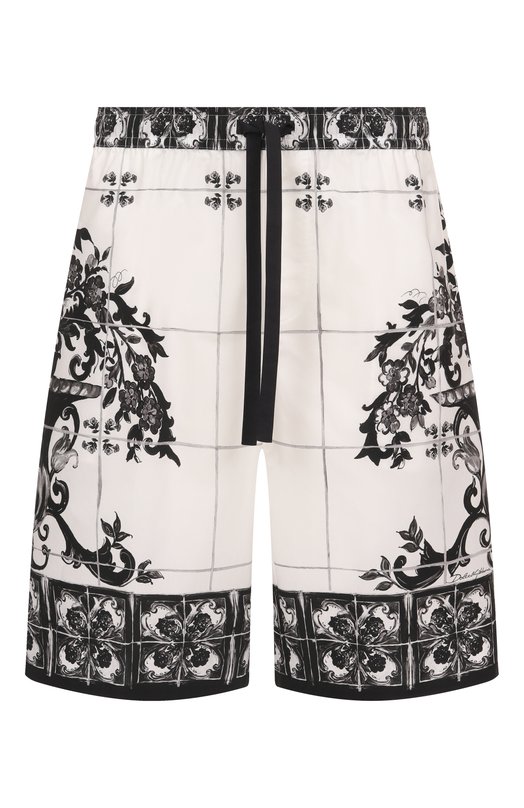 Хлопковые шорты Dolce & Gabbana GV37AT/HH5EC Чёрно-белый GV37AT/HH5EC