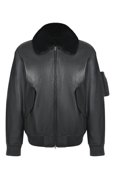 Мужской бомбер с подкладкой из норки MVST, арт. M25.1PM.0004/PL0NGE