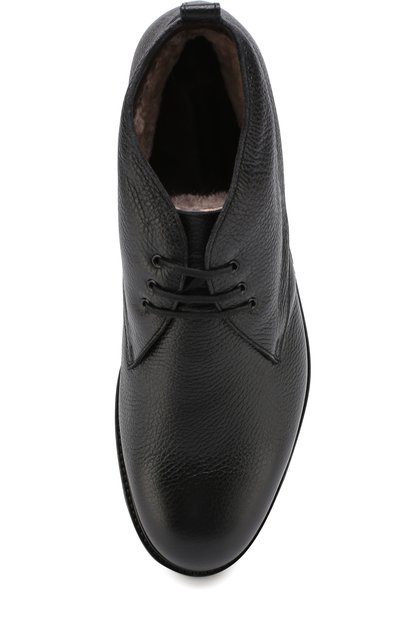 Кожаные ботинки на шнуровке с внутренней меховой отделкой CORNELIANI, арт. 82TM58-8820983, фото 5