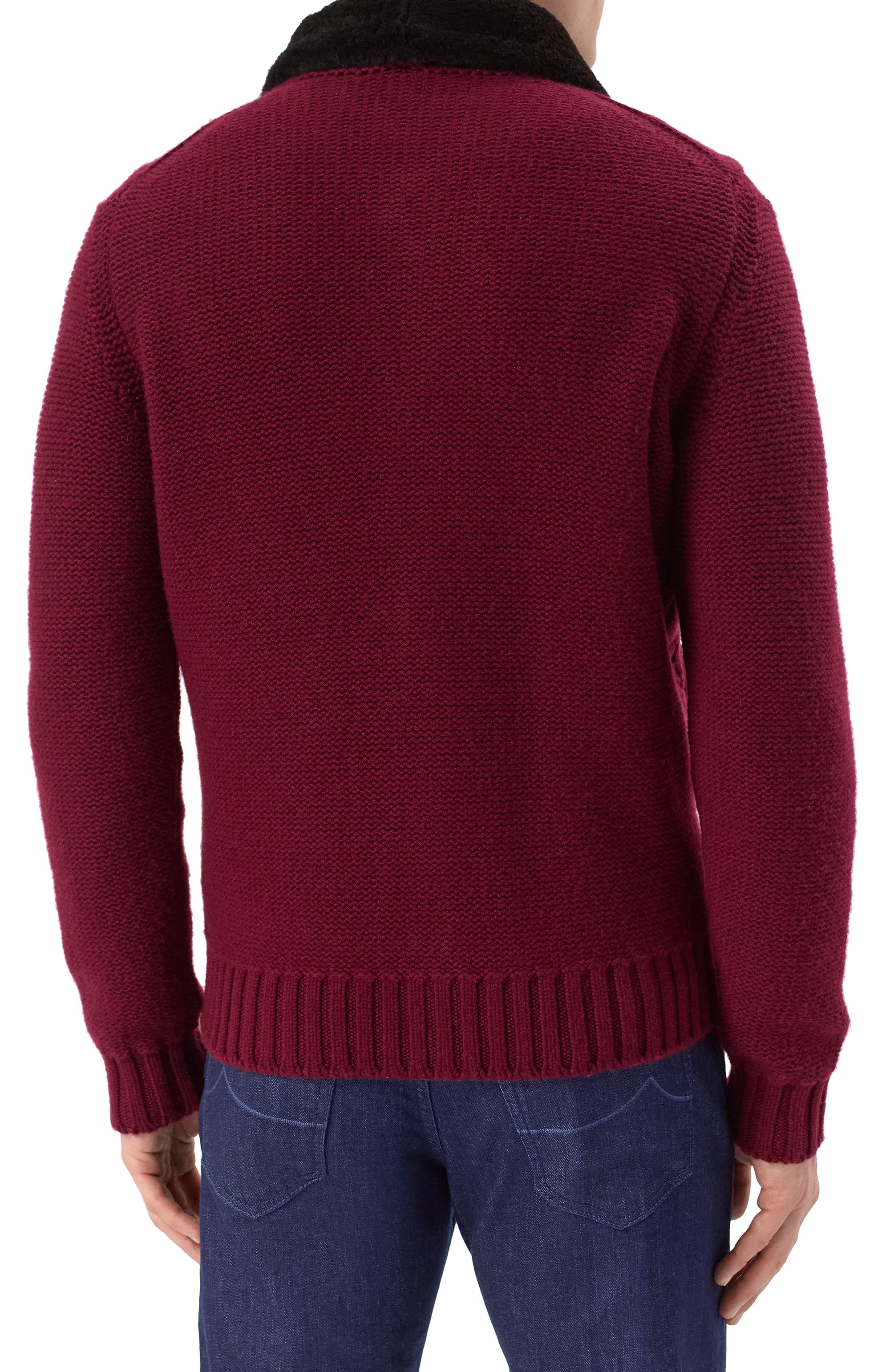 Кашемировый кардиган с отделкой из бобра KANGRA, арт. 9351/56 02, фото 4