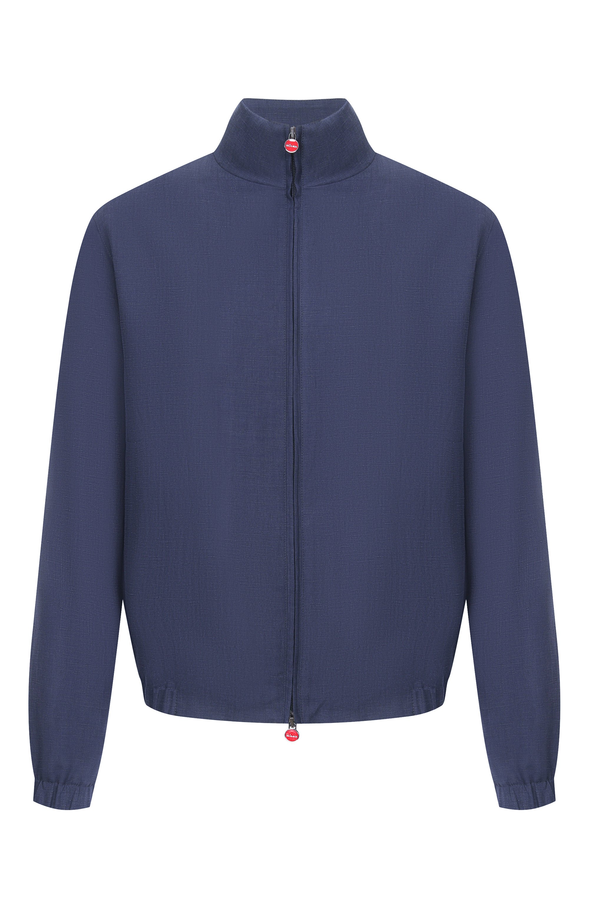 Бомбер из шелка и льна KITON темно-синего цвета по цене 652500 руб., арт. UW2407V0848H, фото 1 Бомбер из шелка и льна KITON, арт. UW2407V0848H, фото 1