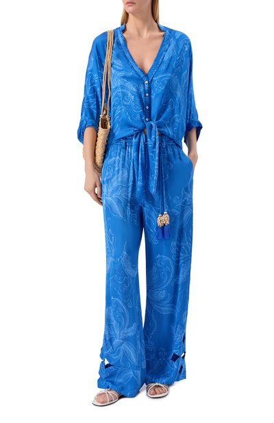 Атласные брюки POUPETTE ST BARTH, арт. WPFR26QVYRFU, фото 2